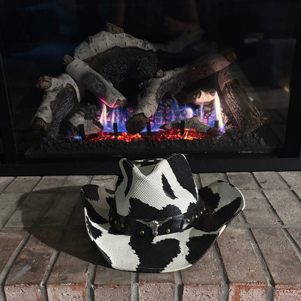 Black and White Cow Print Women's Hat